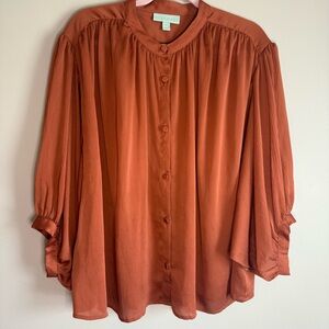 Women's Vintage Rust Blouse